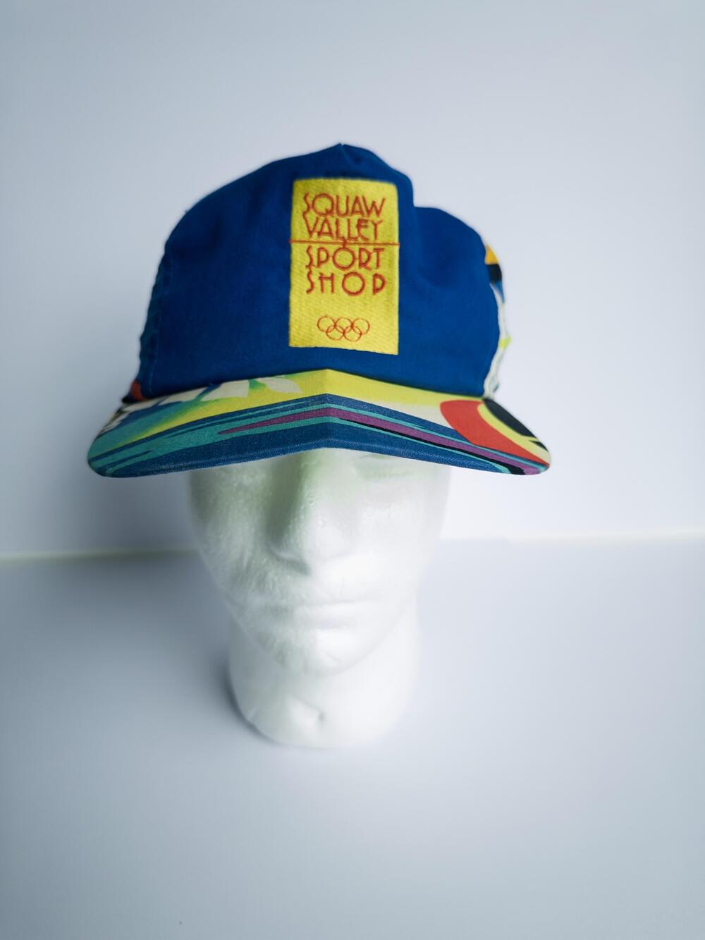 Vintage Squaw Valley Sport Shop Hat Cap Strap Back One Size Ski Olympic Mens